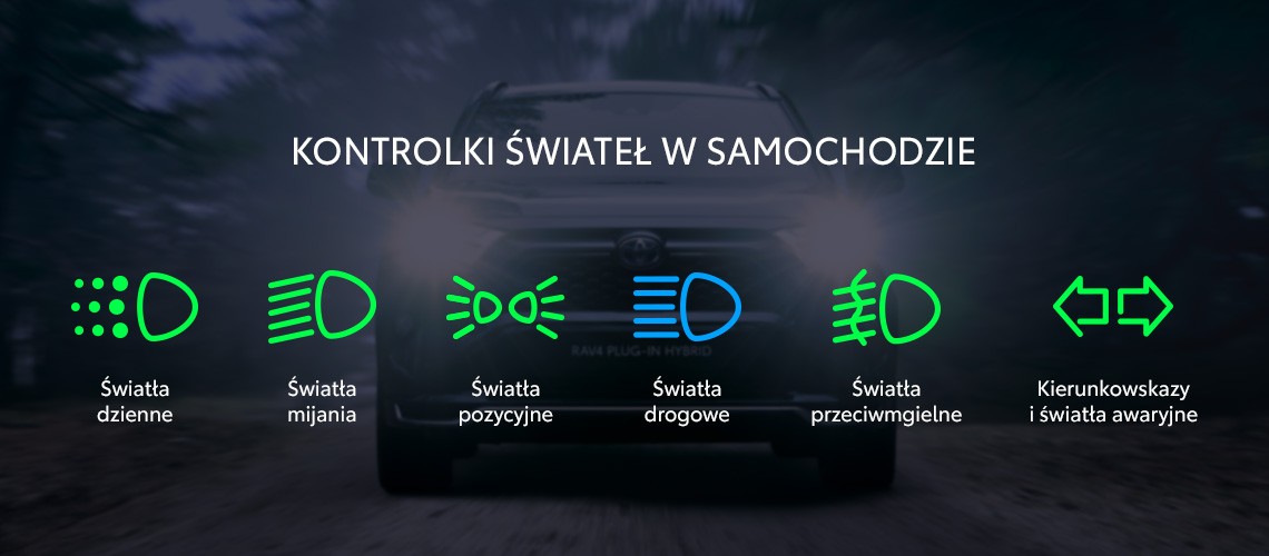 Kontrolki Symbole I Rodzaje wiate W Samochodzie TOYOTA